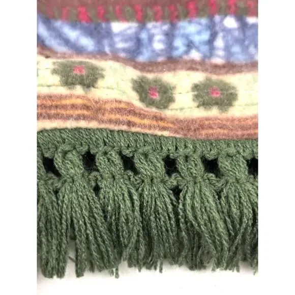 Vintage Southwestern Vest Womens USA Made Button Up Aero 1990s‎ Small Fringe - Picture 4 of 10